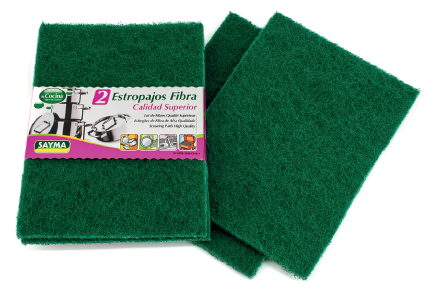 Ref. 802 - 2 estropajos fibra calidad superior